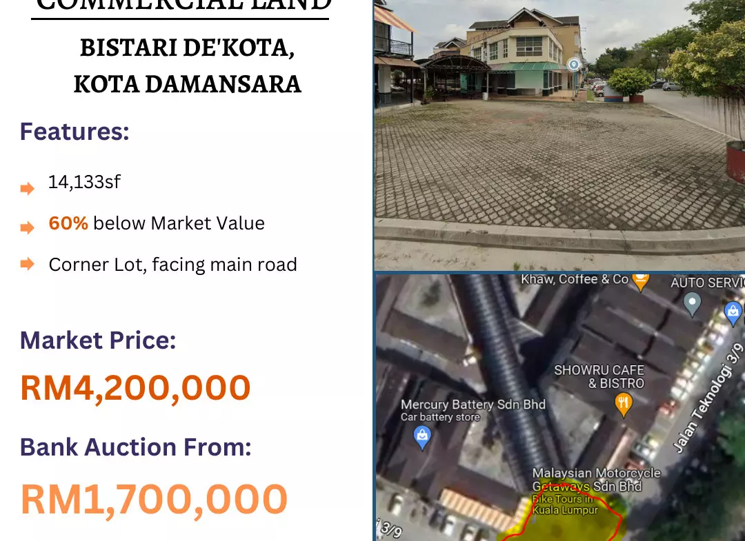 Bank Lelong Bistari De'kota, Kota Damansara, Petaling Jaya, Selangor for Auction