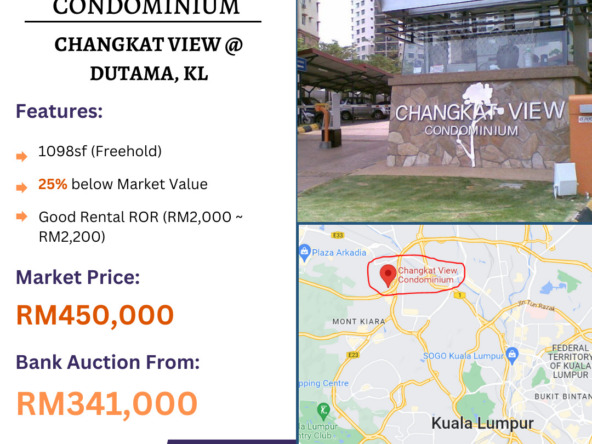 Bank Lelong Changkat View, Dutamas, Kuala Lumpur for Auction