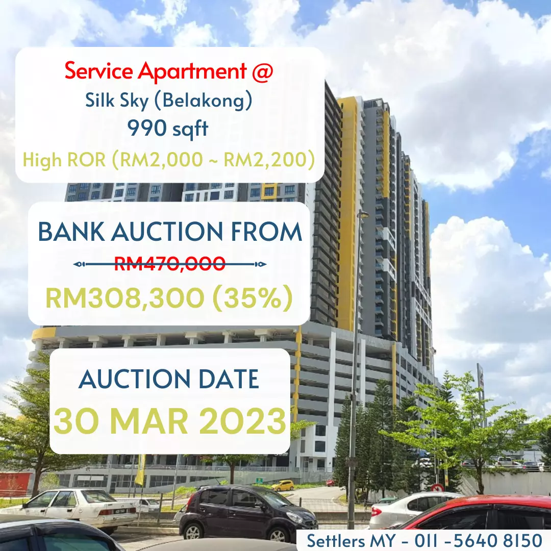 bank lelong Silk Sky, Balakong, Seri Kembangan, Selangor for Auction