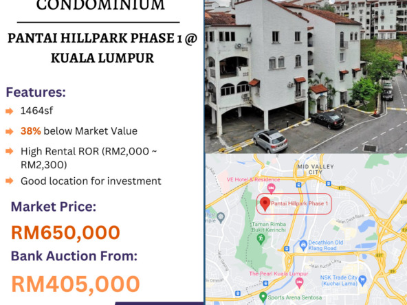 Bank Lelong Condominium @ Pantai Hillpark Phase 1, Pantai Dalam, Kuala Lumpur for Auction