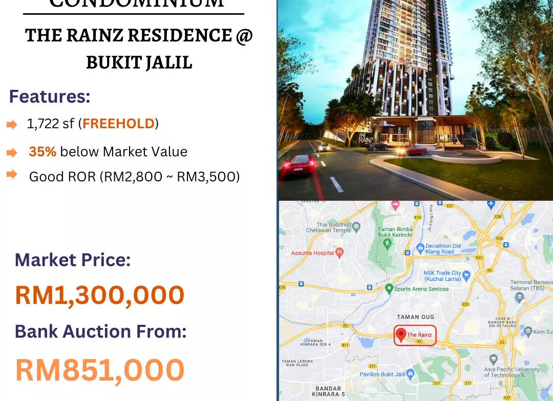 Bank Lelong Condominium @ The Rainz Residence, Bukit Jalil, Kuala Lumpur