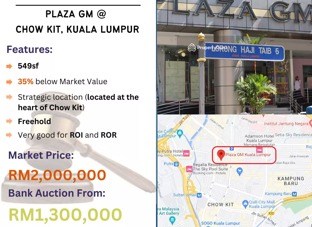 Bank Lelong Plaza GM @ Chow Kit, Kuala Lumpur for Auction