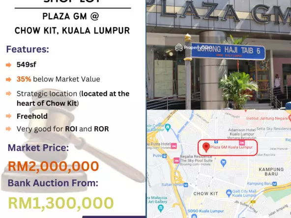 Bank Lelong Plaza GM @ Chow Kit, Kuala Lumpur for Auction