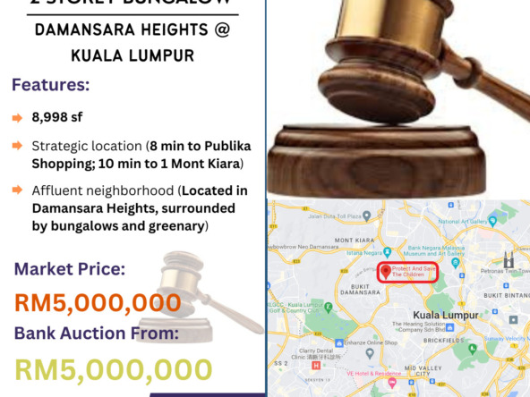 Bank Lelong 2 Storey Bungalow @ Damansara Heights, Kuala Lumpur for Auction