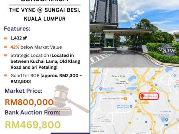 Bank Lelong Condominium @ The Vyne [D-13A-3A], Sungai Besi, Kuala Lumpur for Auction