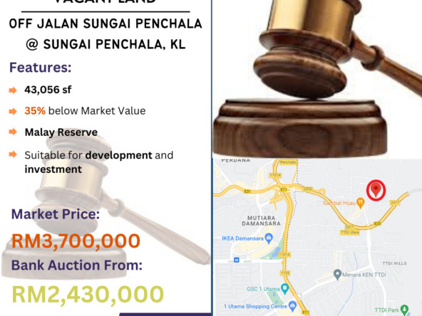 Bank Lelong Vacant Land @ Off Jalan Sungai Penchala, Sungai Penchala, Kuala Lumpur for Auction