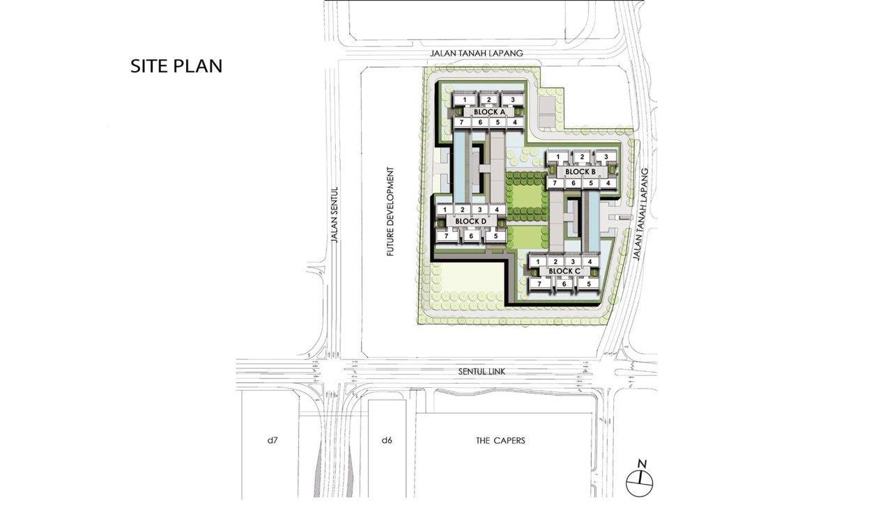 Rumah Lelong Fennel Sentul (A-18-6) @ (Site Plan) Sentul, Kuala Lumpur for Auction