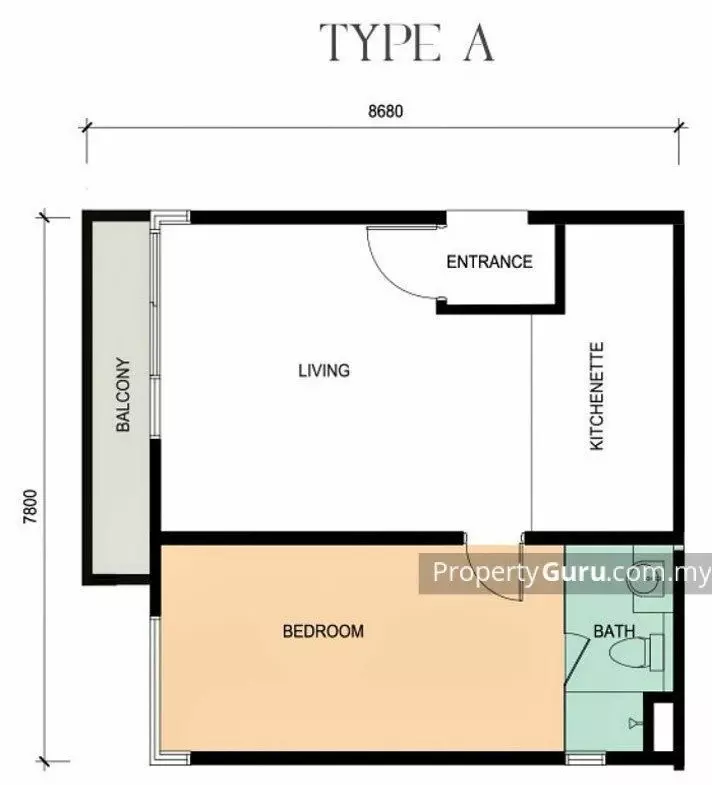 Rumah Lelong Epic Residence (Floor Plan - Type A) @ Puchong, Selangor for Auction