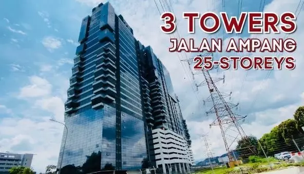 Office Lelong Menara 3 (T2B-18-02) @ Jalan Ampang, KLCC, KL City, Kuala Lumpur for Auction