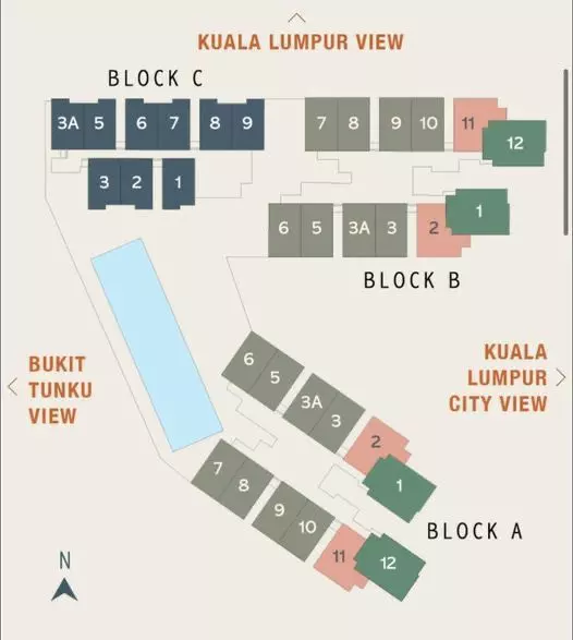 Rumah Lelong Duta Park Residence (Site Plan) @ KL City, Kuala Lumpur for Auction