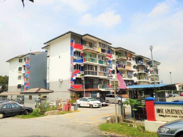Rumah Lelong Rose Apartment @ Taman Bukit Indah, Ampang, Selangor for Auction