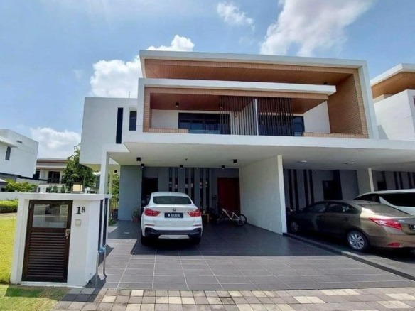 Rumah Lelong 2 Storey End Lot Villa House (No. 18) @ Terraza, Eco Sanctuary, Kota Kemuning, Selangor for Auction