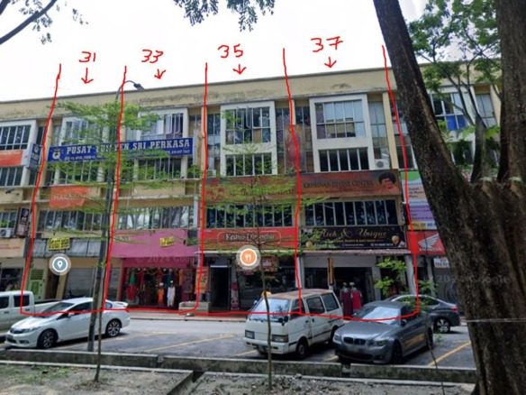 Kedai Lelong 4 Storey Terrace Shop Office (No. 31) @ Taman Sri Muda, Seksyen 25, Shah Alam, Selangor for Auction