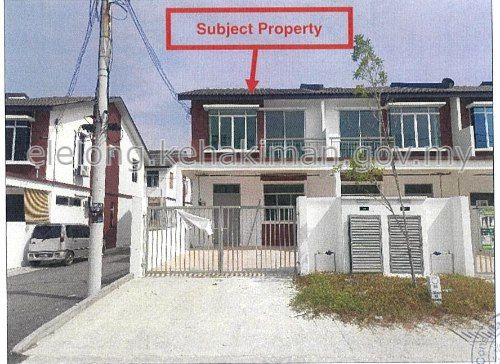 Rumah Lelong 2 Storey End Lot House (No. 29) @ Taman Scientex Kundang Jaya, Rawang, Selangor for Auction