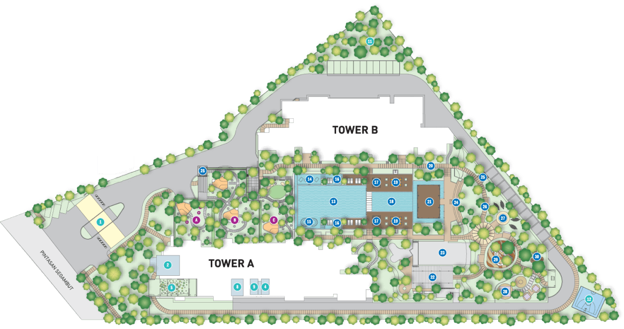 Rumah Lelong Arunya Kepong (A-23-02) (Site Plan) @ Jinjang, Kepong, Kuala Lumpur for Auction